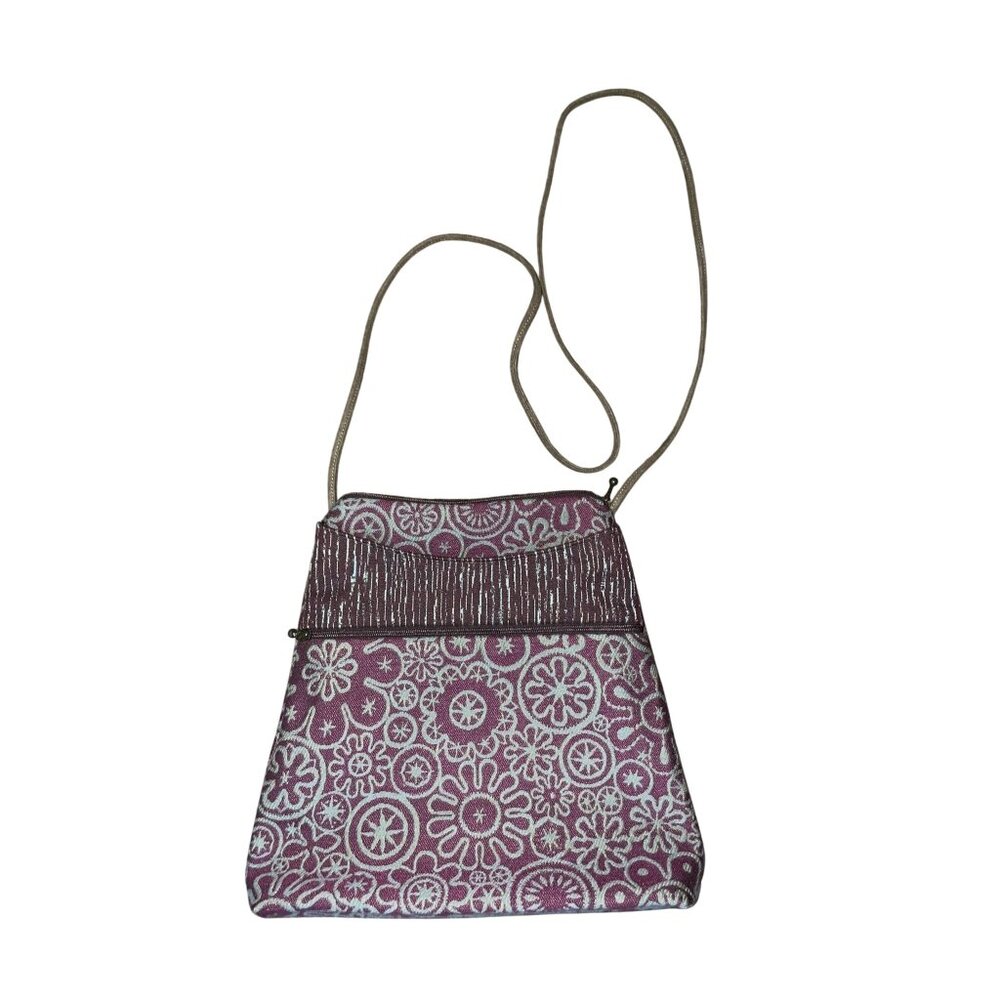 Maruca Sparrow Crossbody Bag Used Burgundy Green - Picture 5 of 16
